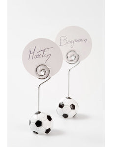 4 Marque-places ballon football 3 x 9 cm