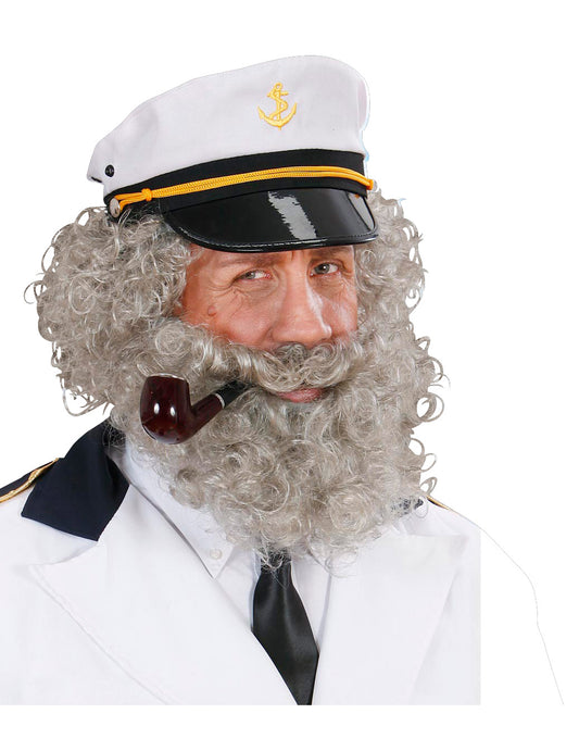 Barbe et moustache de marin homme