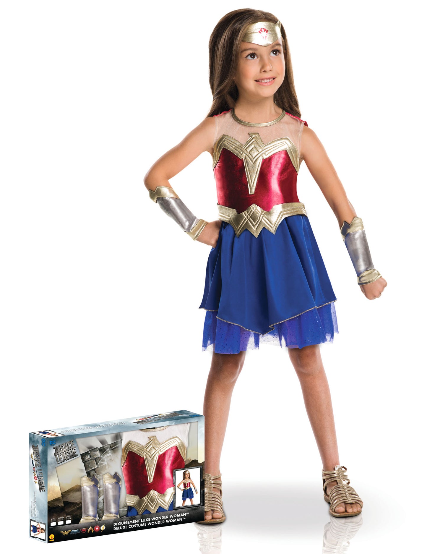 Coffret déguisement luxe Wonder Woman fille