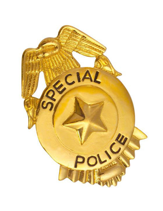 Badge de police or