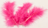 20 Plumes de décoration fuchsia 5,5 cm