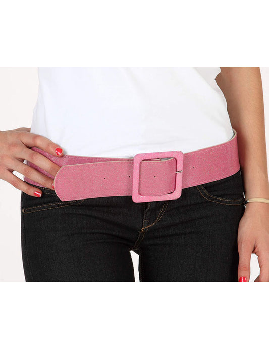 Ceinture brillante rose femme