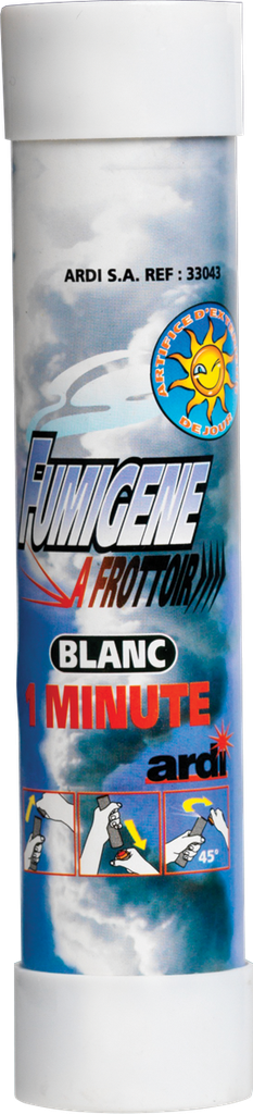 Fumigène à frottoir blanc