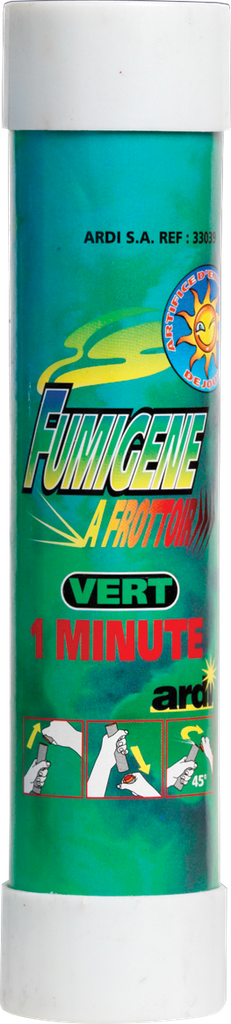 Fumigène à frottoir vert