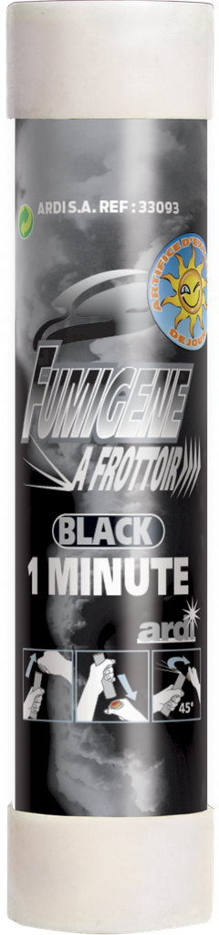 Fumigène à frottoir noir