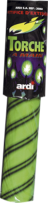Torche à main verte