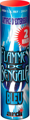 Flamme de bengale bleu 1min et 2min