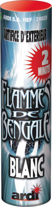 Flamme de bengale blanc 1 min et 2 min