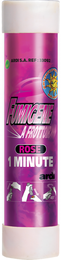 Fumigène à frottoir rose