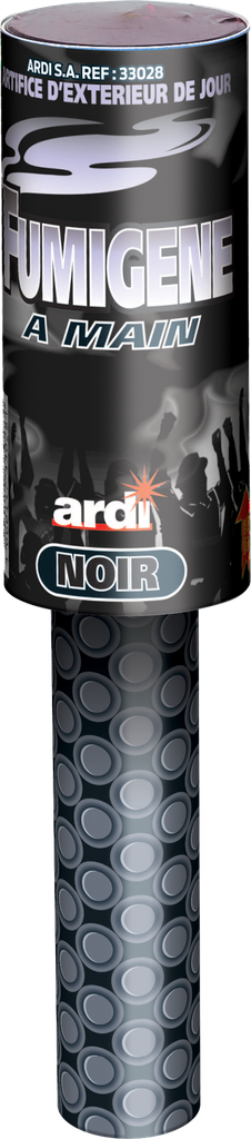 Fumigène à main couleur noire
