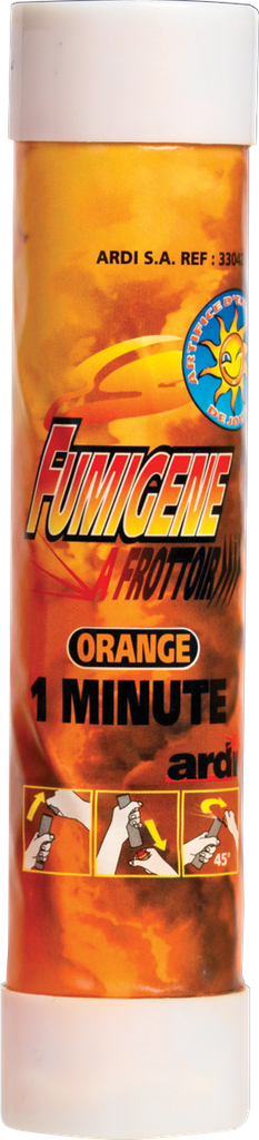Fumigène à frottoir orange