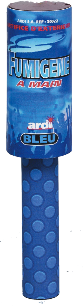 Fumigène à main couleur bleu