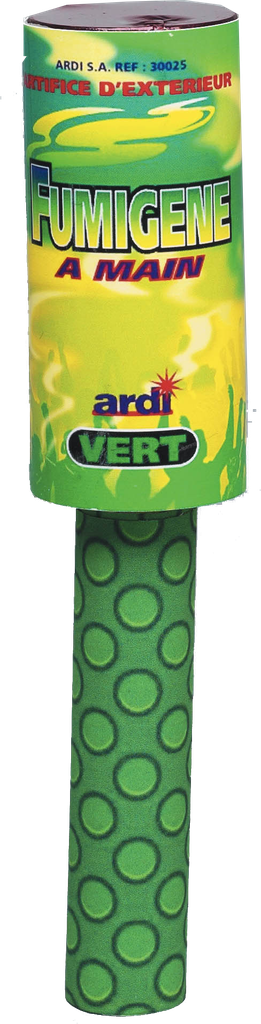 Fumigène à main couleur vert