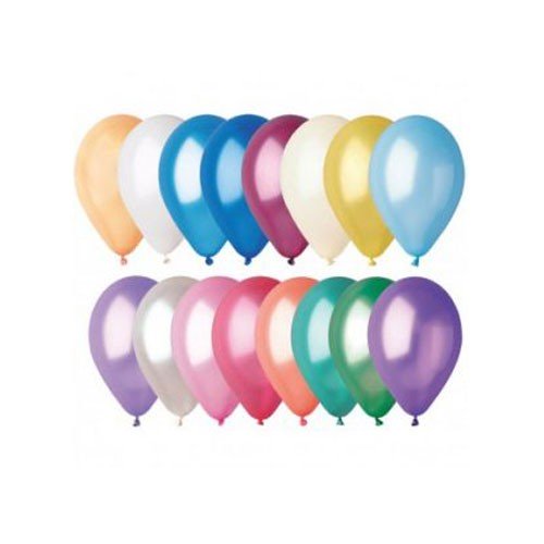 Multicolored pearly latex balloons - helium