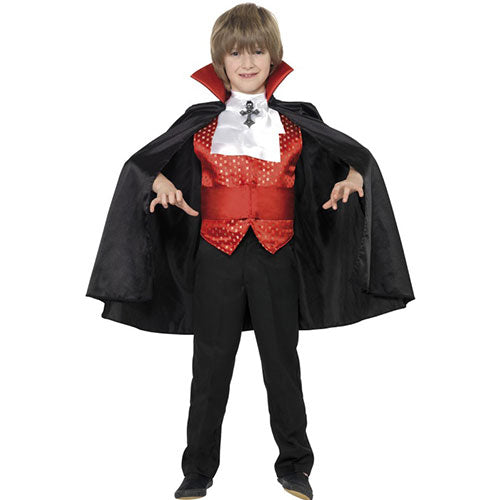 Déguisement enfant Dracula rouge noir