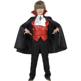 Dracula child costume red black