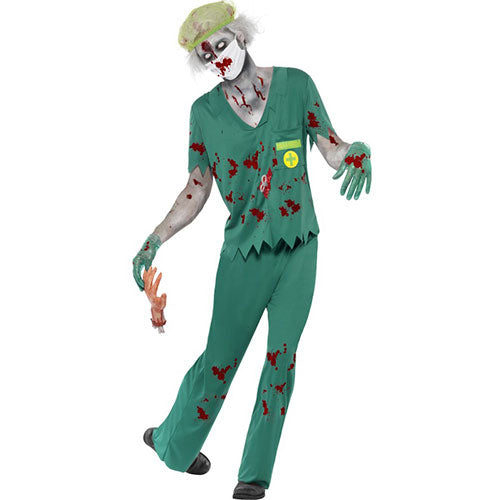 Zombie emergency doctor men's costume