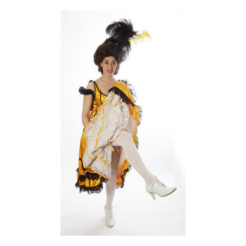 Déguisement prestige French Cancan jaune