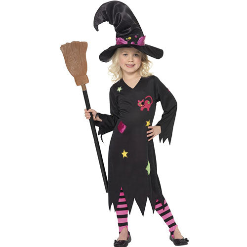Déguisement enfant petite sorcière robe noire