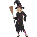 Child's costume little witch black dress