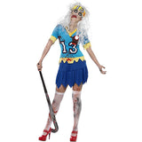 Déguisement femme joueuse de hockey zombie