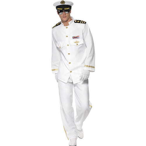 White Captain Men's Costume