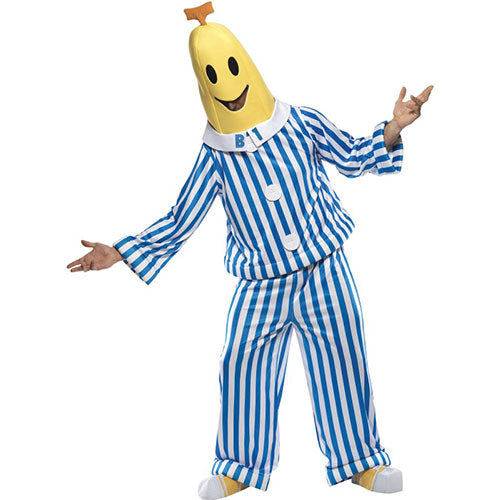 Banana man costume in pajamas