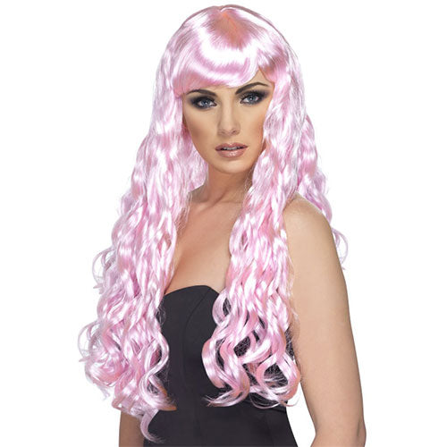Long candy pink desire wig