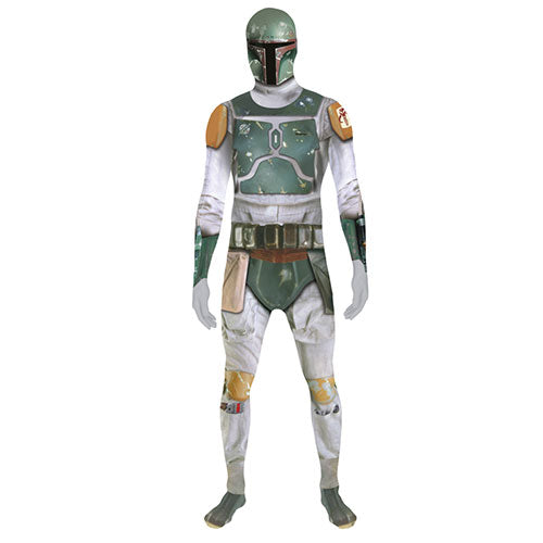 Déguisement homme seconde peau Boba Fett