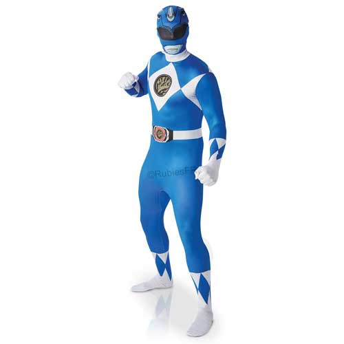 Déguisement 2nd skin Power Rangers Bleu