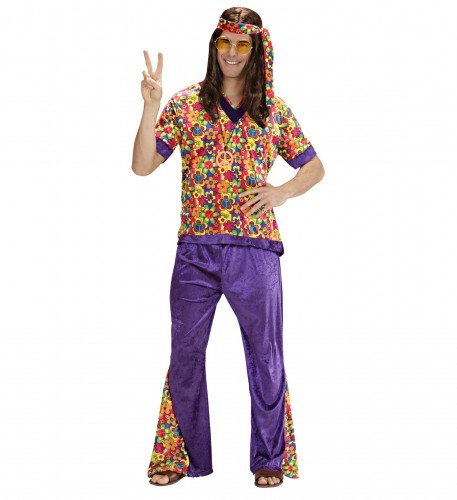 Déguisement homme type hippie