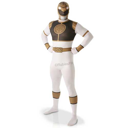 Déguisement 2nd skin Power Rangers Blanc