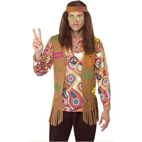 Déguisement homme kit hippie