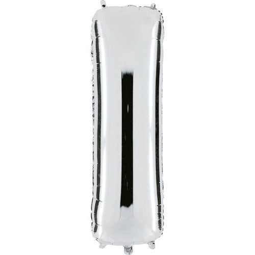 Silver metallic ball I, 102 cm