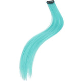 Turquoise hair extension addition