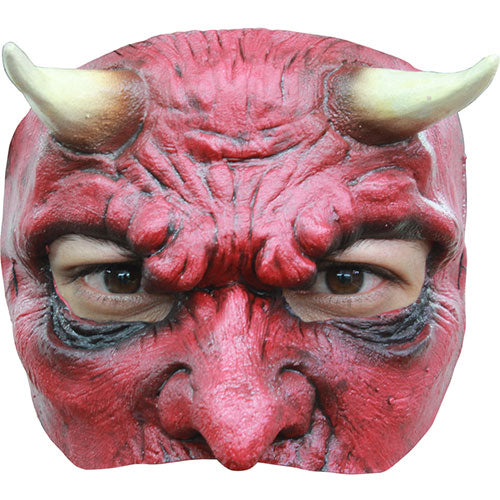 Red devil half mask