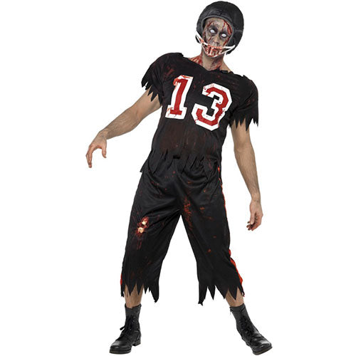 Mens Zombie American Footballer Costume