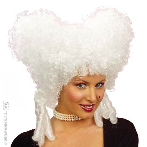 White baroque queen wig