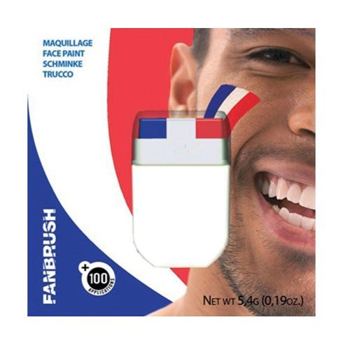 Blue-white-red make-up