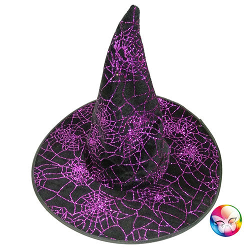 black witch hat and pink sequins