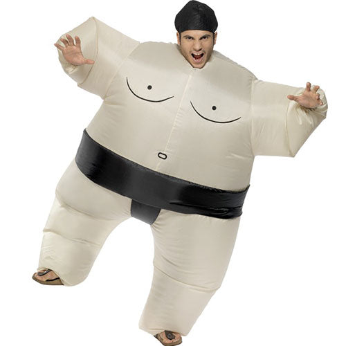 Déguisement homme sumo lutteur gonflable