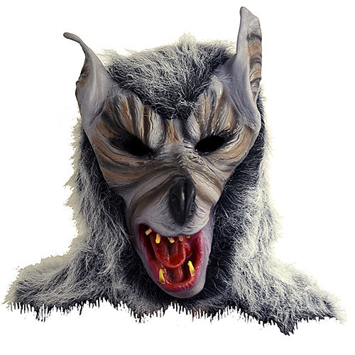 Werewolf full face mask with fur