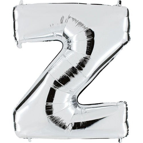 Metallic Silver Z Ball, 102cm