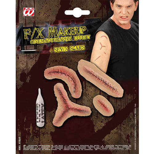 Set cicatrices cousues effet théâtral