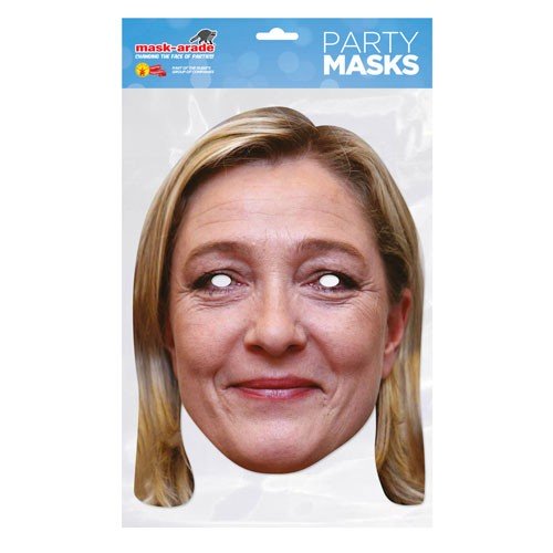 Marine Le Pen cardboard mask