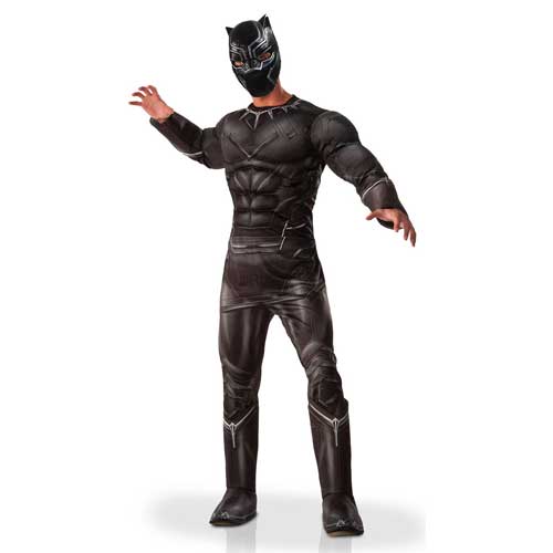 Deluxe Black Panther Man Costume
