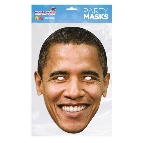 Barack Obama cardboard mask