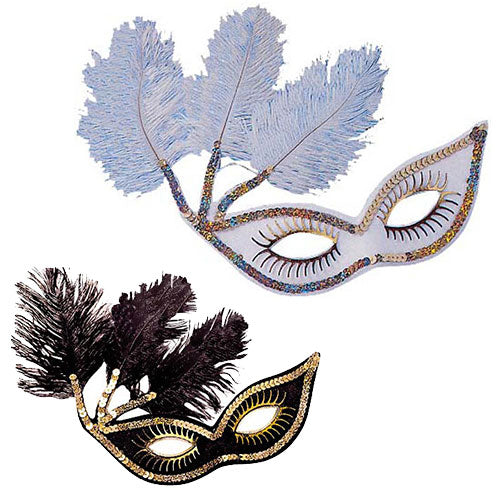 Loup Cancan noir blanc