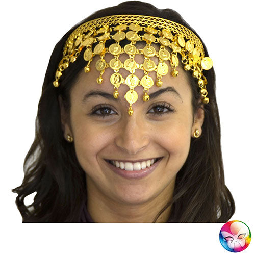 Oriental headdress golden pieces