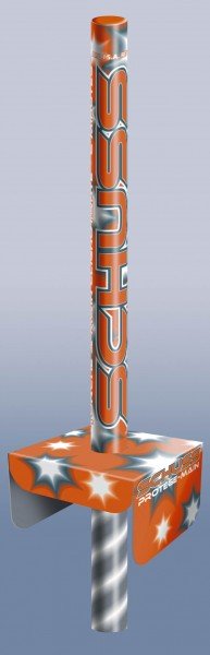 Torche à main Schuss orange à frottoir